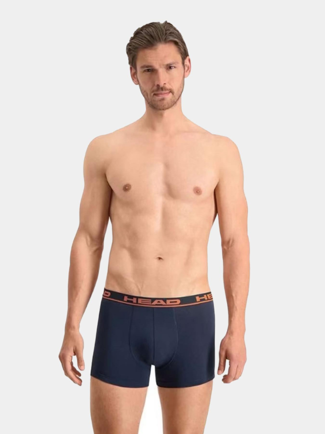 Pack 2 boxers basic stretch bleu marine homme - Head