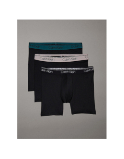 Pack 3 boxers brief bande colorée noir homme - Calvin Klein