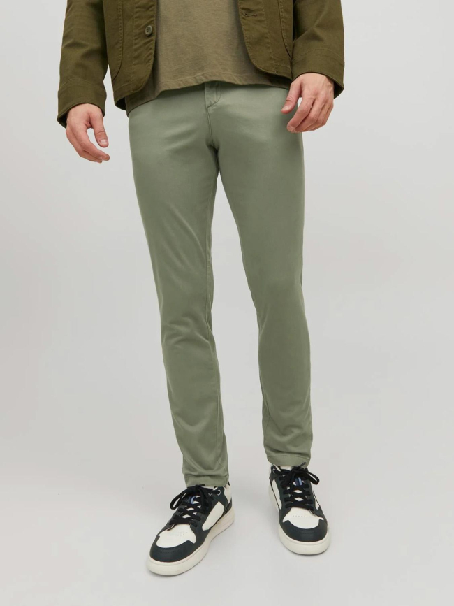 Pantalon chino marco bowie kaki homme - Jack & Jones