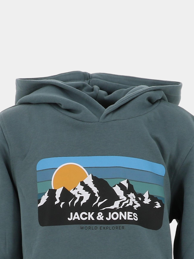 Sweat à capuche jjpeak bleu enfant - Jack & Jones