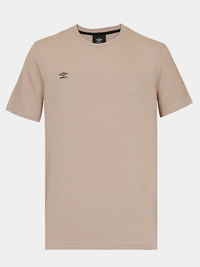 T-shirt manches courtes logo marron homme - Umbro