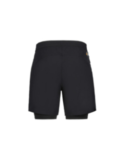 Short de running maaninka 2in1 noir homme - Rukka