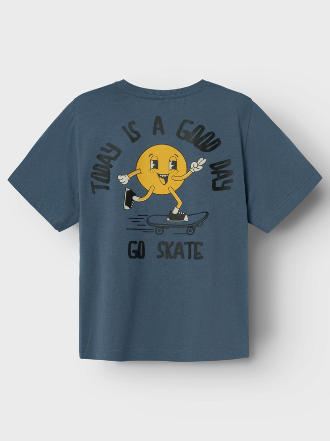 T-shirt nkmnuva go skate bleu marine enfant - Name It