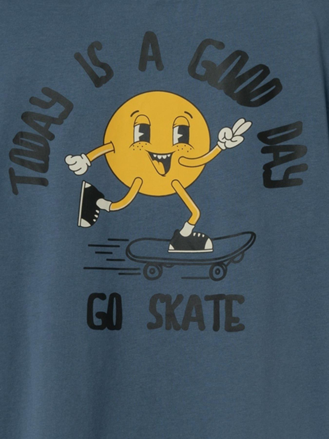 T-shirt nkmnuva go skate bleu marine enfant - Name It