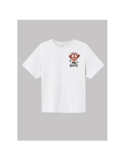 T-shirt nkmnuva peace skate blanc enfant - Name It