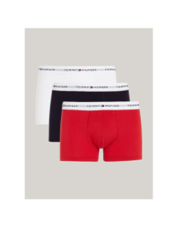 Pack de 3 boxers rouge noir blanc homme - Tommy Hilfiger