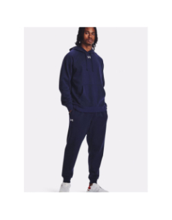 Jogging rival fleece bleu marine homme - Under Armour