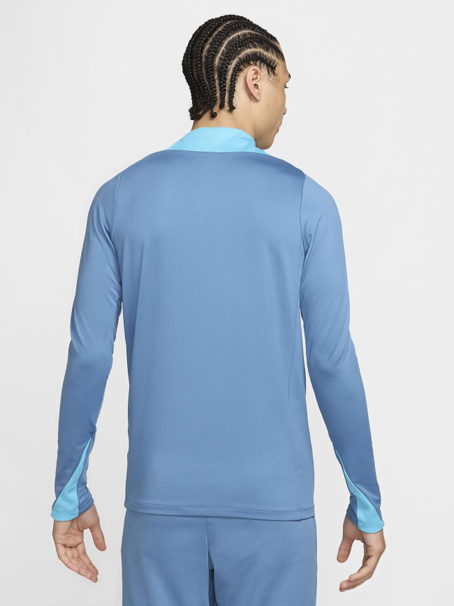 Haut d'entraînement de foot à demi zip bleu homme - Nike