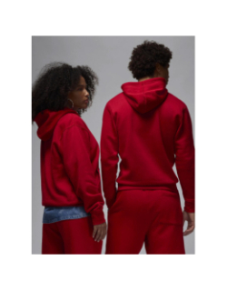 Sweat à capuche brooklyn logo jordan rouge homme - Nike