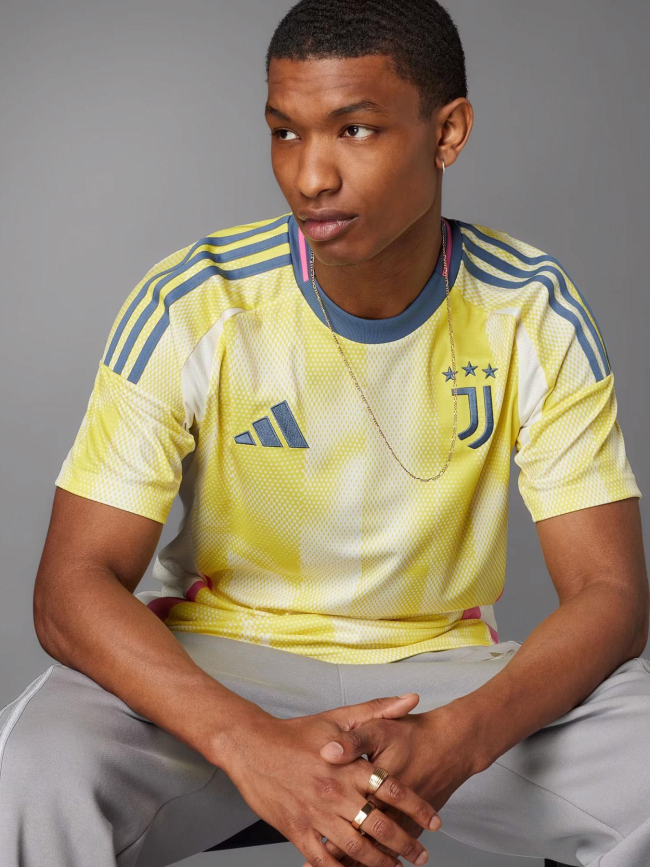 Maillot de football extér juventus 24/25 jaune homme - Adidas