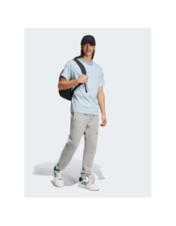 T-shirt loose fit logo brodé bleu homme - Adidas