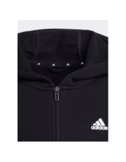 Sweat à capuche fl fz zippé noir enfant - Adidas