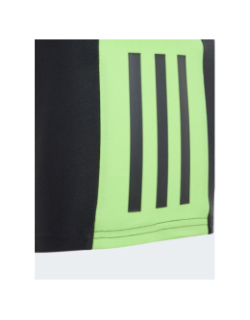 Boxer de natation colorblock 3 stripes noir vert garçon - Adidas