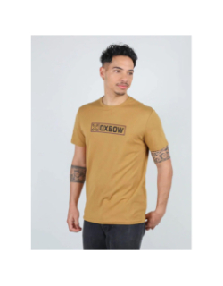 T-shirt graphique tagbo marron homme - Oxbow