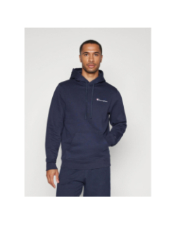 Sweat à capuche hooded logo bleu marine homme - Champion