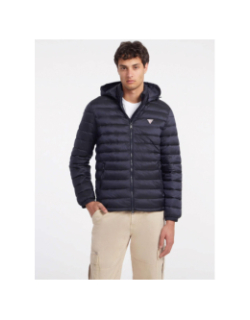 Doudoune puffer bleu marine homme - Guess