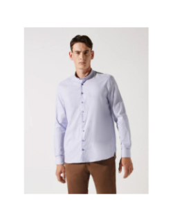 Chemise johan imprimée rayée bleu homme - Izac