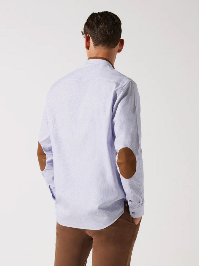 Chemise johan imprimée rayée bleu homme - Izac