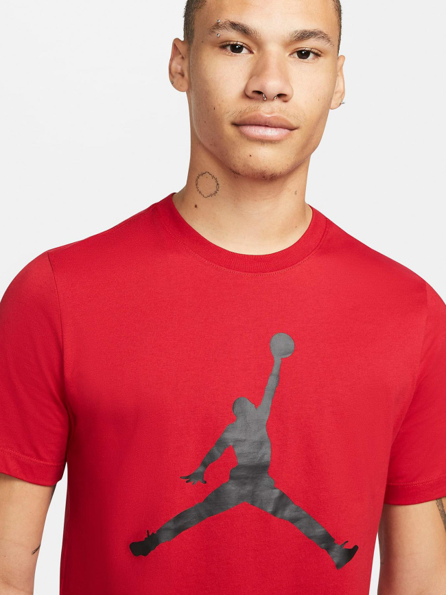 T-shirt logo jordan jumpman rouge homme - Nike