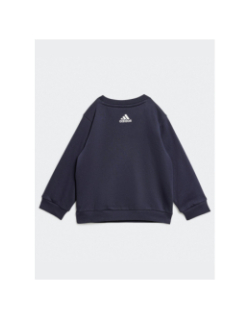 Ensemble de jogging linear bleu gris chiné enfant - Adidas