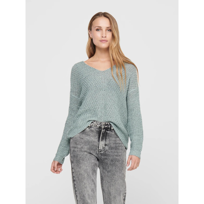 Pull en maille new megan vert d'eau femme - JDY