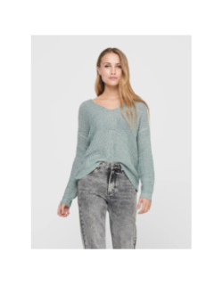 Pull en maille new megan vert d'eau femme - JDY