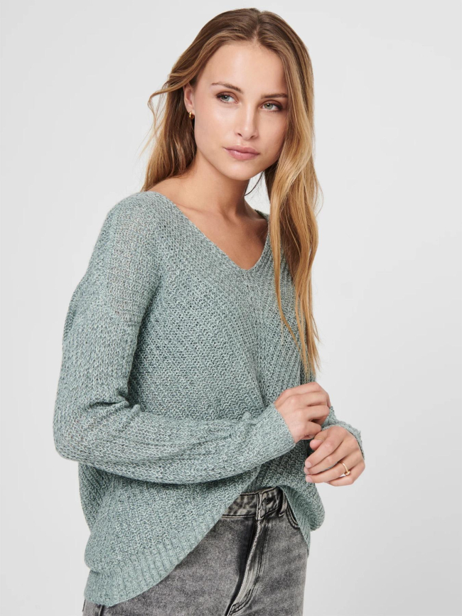 Pull en maille new megan vert d'eau femme - Jacqueline De Yong