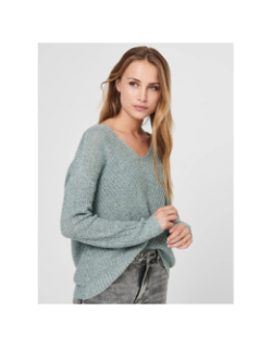 Pull en maille new megan vert d'eau femme - Jacqueline De Yong