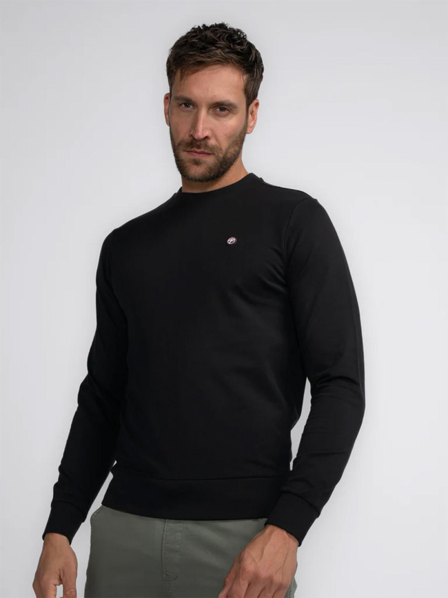 Sweat uni col rond noir homme - Petrol Industries