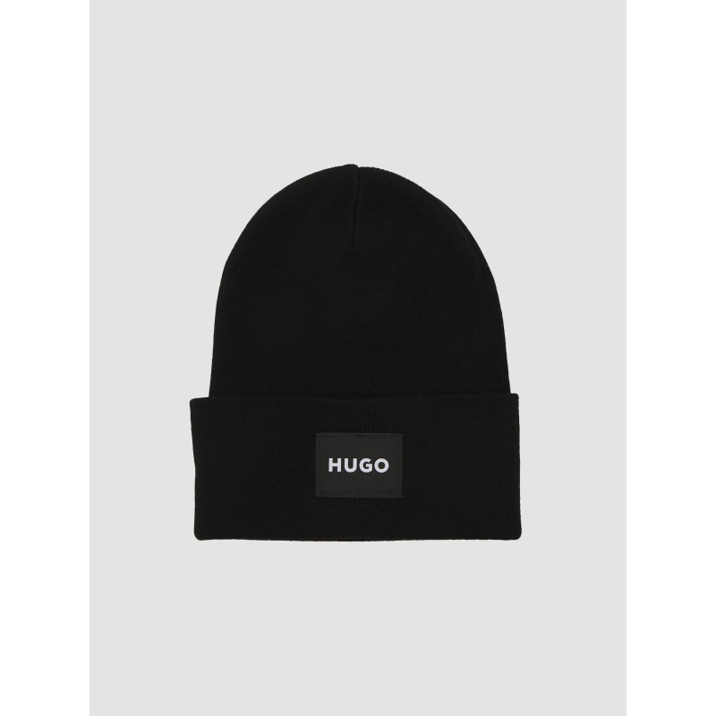 Bonnet uni xevon noir homme - Hugo