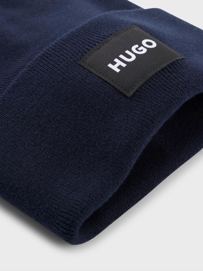 Bonnet xevon uni bleu marine homme - Hugo