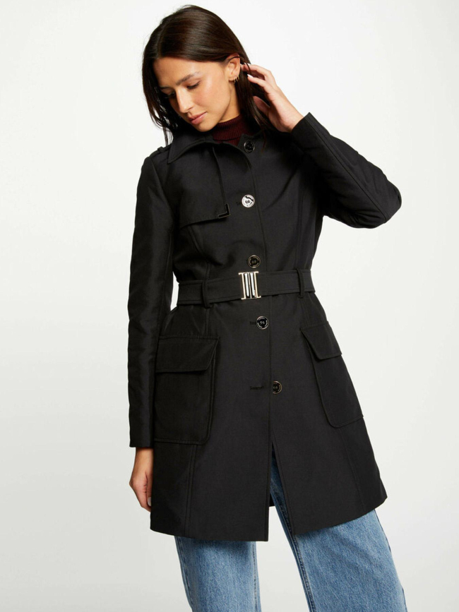 Veste trench ginai noir femme - Morgan