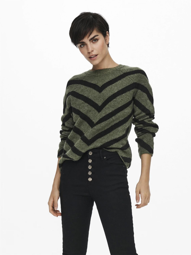 Pull eliza kaki femme - Only