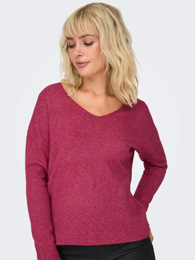 Pull rica life rose femme - Only