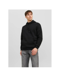 Sweat à capuche uni jjebradley noir homme - Jack & Jones