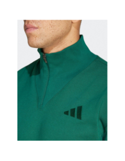 Sweat col zippé all szn vert homme - Adidas