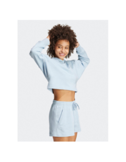 Sweat à capuche crop all szn bleu femme - Adidas