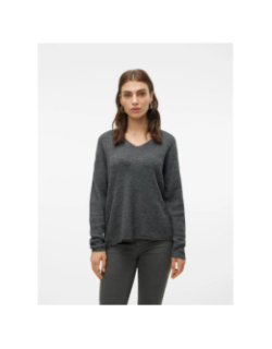 Pull crewlefile gris anthracite femme - Vero Moda