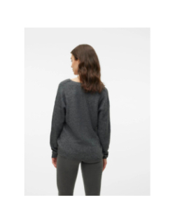 Pull crewlefile gris anthracite femme - Vero Moda