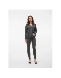 Pull crewlefile gris anthracite femme - Vero Moda