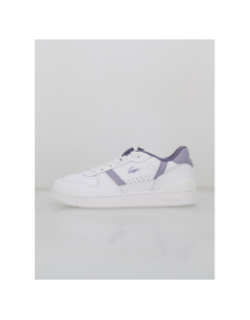 Baskets t-clip set blanc violet femme - Lacoste