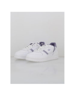 Baskets t-clip set blanc violet femme - Lacoste