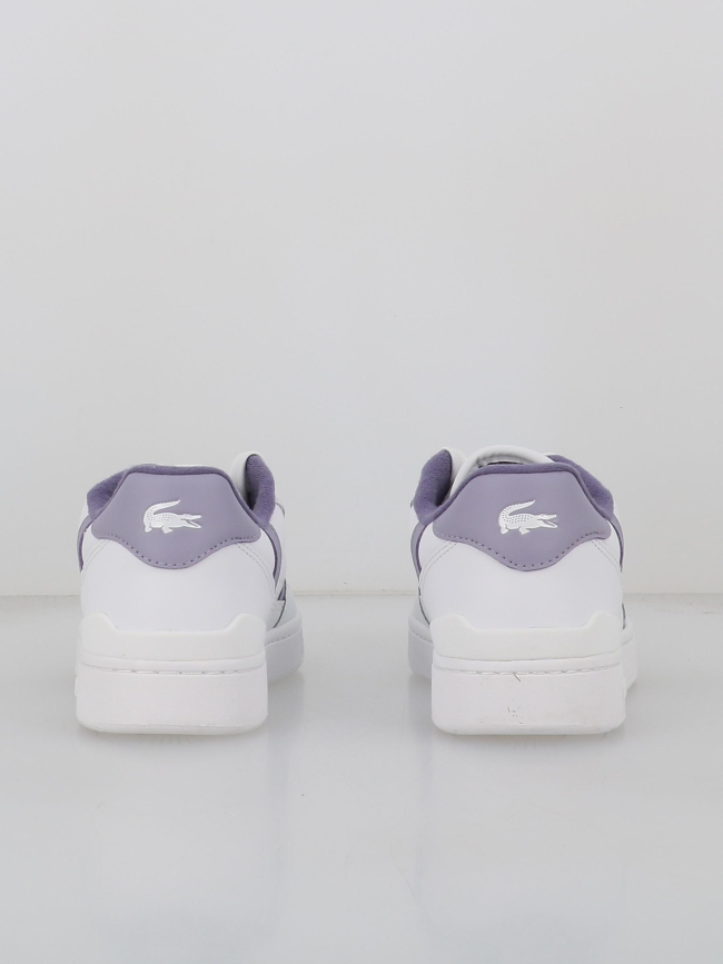 Baskets t-clip set blanc violet femme - Lacoste