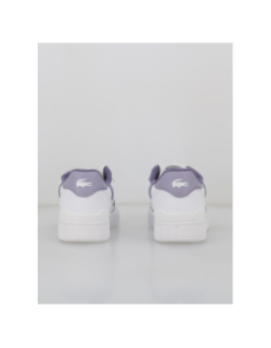 Baskets t-clip set blanc violet femme - Lacoste