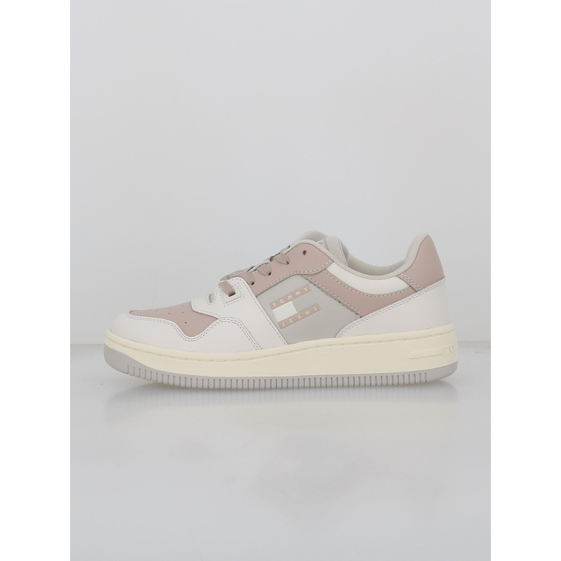 Baskets retro blanc rose femme - Tommy Jeans