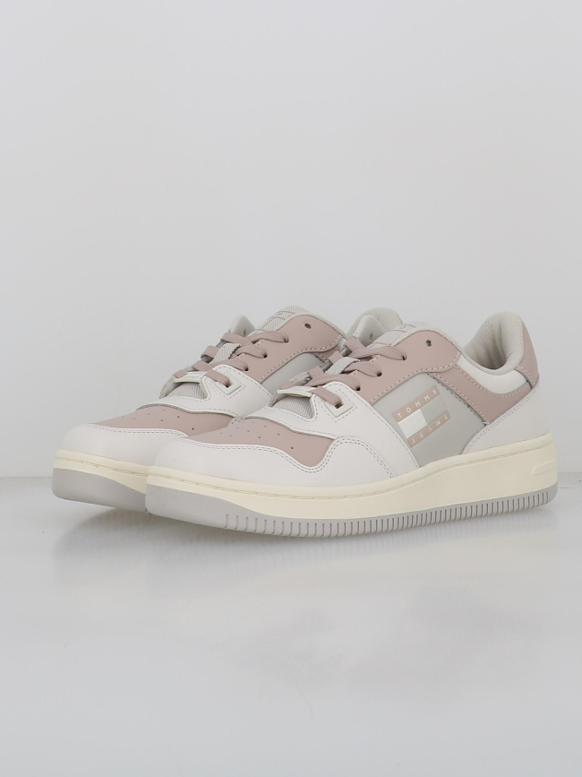 Baskets retro blanc rose femme - Tommy Jeans