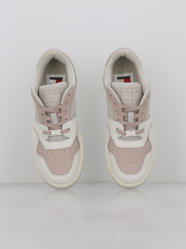 Baskets retro blanc rose femme - Tommy Jeans