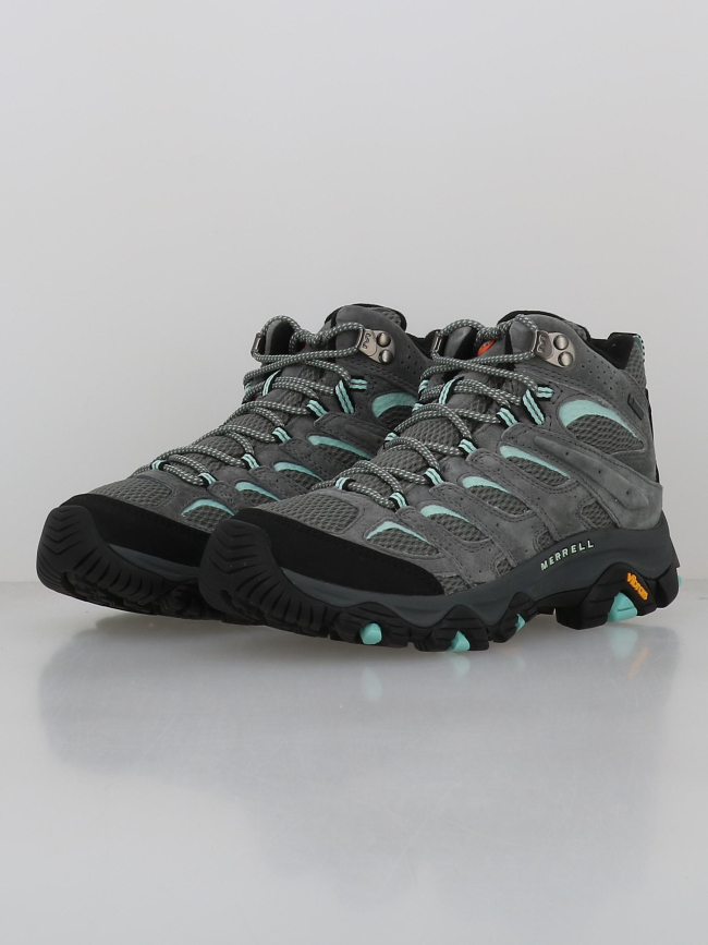 Chaussures de randonnée moab 3 mid gtx gris femme - Merrell