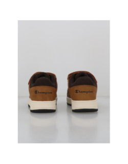 Baskets à scratch rebound cord marron enfant - Champion