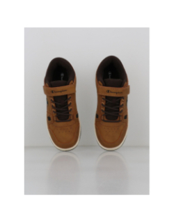 Baskets à scratch rebound cord marron enfant - Champion